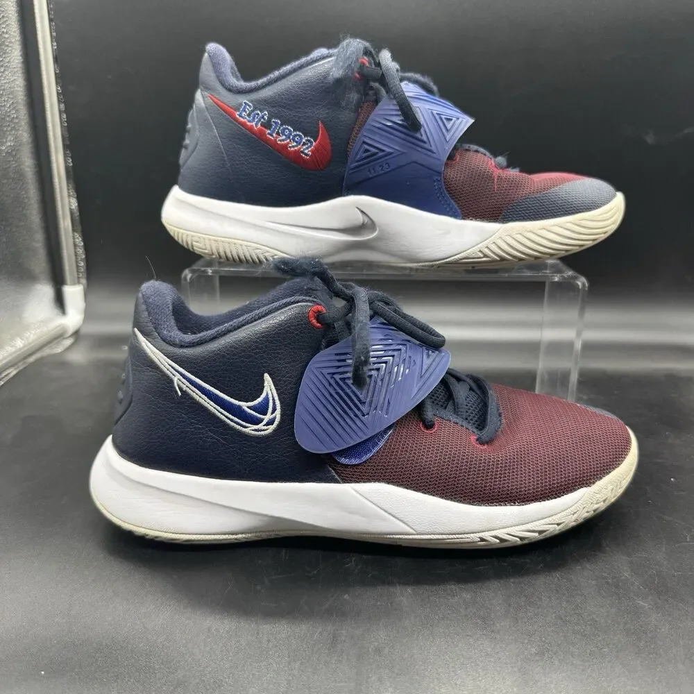 Nike Kyrie Flytrap III 3 BQ5620-400 Basketball Youth Blue Red Size 7Y EUC
